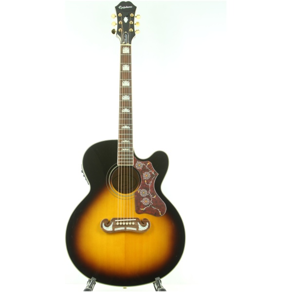 Epiphone J-200EC Studio Solid Top Fishman Sonitone VS Vintage Sunburst gitara elektro-akustyczna