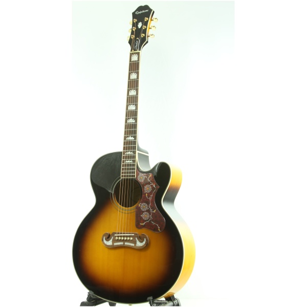 Epiphone J-200EC Studio Solid Top Fishman Sonitone VS Vintage Sunburst gitara elektro-akustyczna - obrazek 2