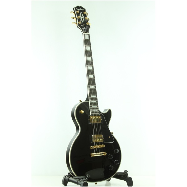 Gitara elektryczna Epiphone Les Paul Custom EB Ebony - obrazek 3