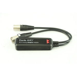 Adapter Audinate Dante AVIO - wyjście analogowe