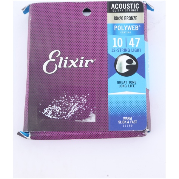 Elixir 11150 PolyWeb Bronze 12-String Light 10-47