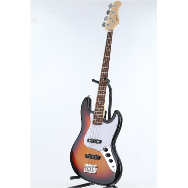 Gitara elektryczna ARROW Louisiana 4 Bass Sunburst Rosewood/white - obrazek 2