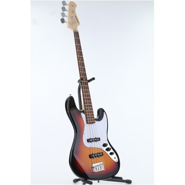 Gitara elektryczna ARROW Louisiana 4 Bass Sunburst Rosewood/white - obrazek 3