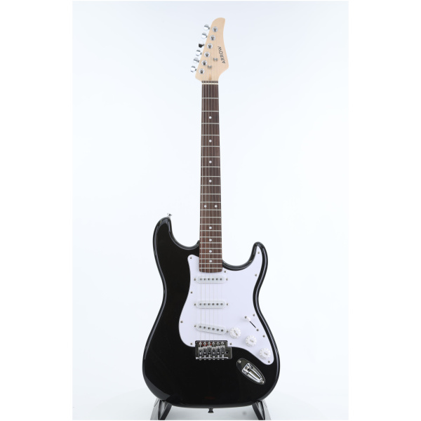 Gitara elektryczna Arrow ST 211 Deep Black Rosewood/white