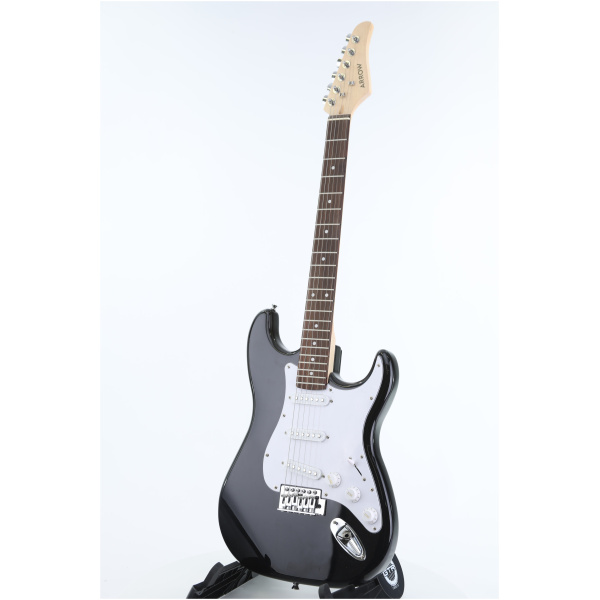 Gitara elektryczna Arrow ST 211 Deep Black Rosewood/white - obrazek 2