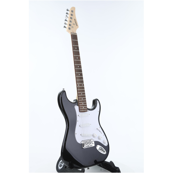 Gitara elektryczna Arrow ST 211 Deep Black Rosewood/white - obrazek 3
