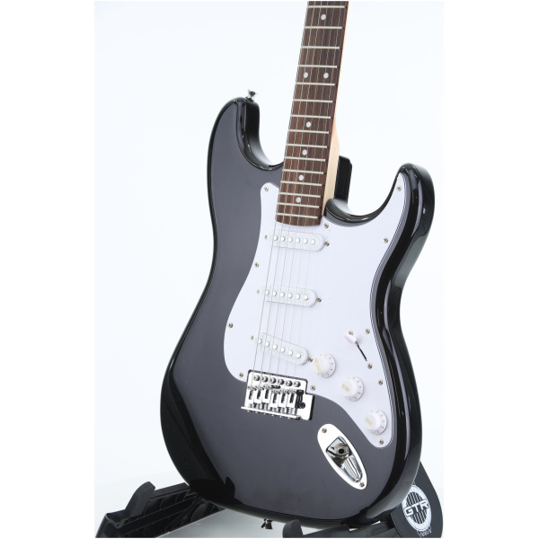 Gitara elektryczna Arrow ST 211 Deep Black Rosewood/white - obrazek 7