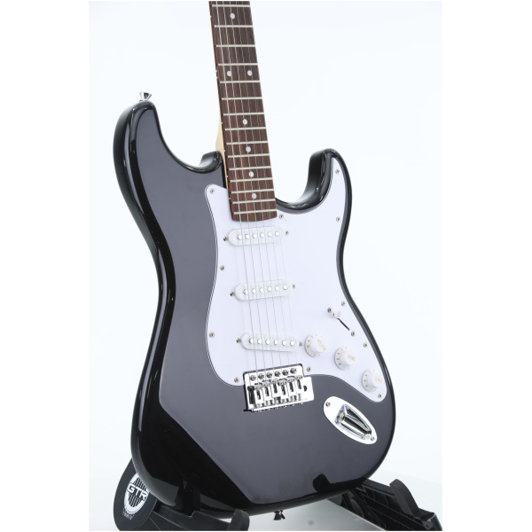 Gitara elektryczna Arrow ST 211 Deep Black Rosewood/white - obrazek 8