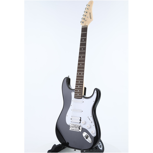 Gitara elektryczna Arrow ST 211 Deep Black Rosewood/white - obrazek 2