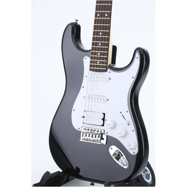 Gitara elektryczna Arrow ST 211 Deep Black Rosewood/white - obrazek 7