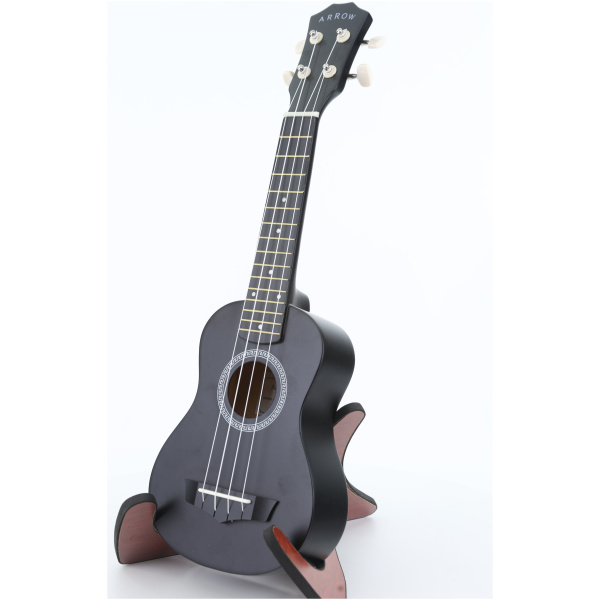 Ukulele sopranowe z zestawem akcesoriów Arrow PB10 BK Soprano Black *SET* - obrazek 2