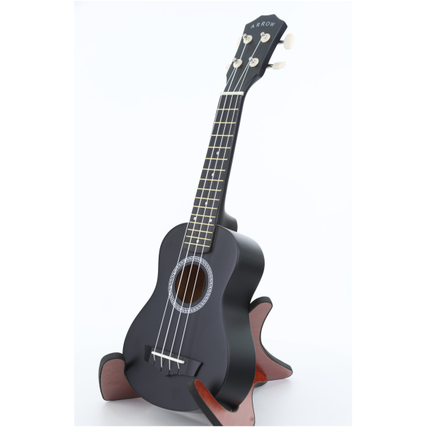 Ukulele sopranowe z zestawem akcesoriów Arrow PB10 BK Soprano Black *SET* - obrazek 2