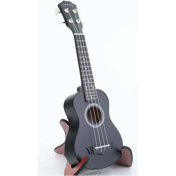 Ukulele sopranowe z zestawem akcesoriów Arrow PB10 BK Soprano Black *SET* - obrazek 3