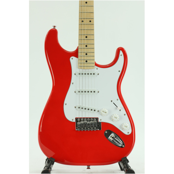 Gitara elektryczna Arrow ST 111 Diamond Red Maple/white - obrazek 6