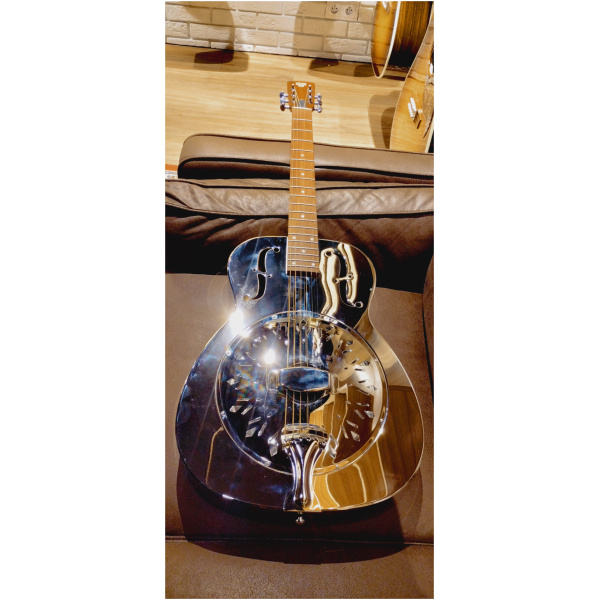 Gitara Epiphone Dobro Hound Dog M-14 Metal Body Nickel - obrazek 6