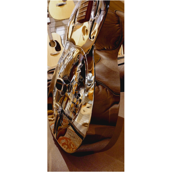 Gitara Epiphone Dobro Hound Dog M-14 Metal Body Nickel - obrazek 3