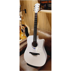 Gitara elektroakustyczna Lag GLH THV PLEXI-WHT Smart Guitar Tramontane Hyvibe special edition