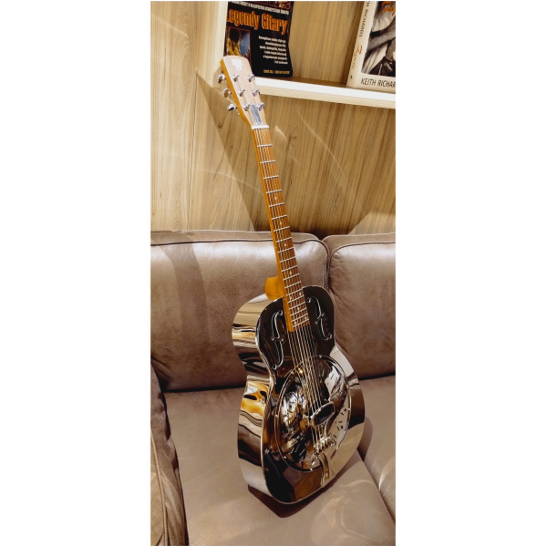 Gitara Epiphone Dobro Hound Dog M-14 Metal Body Nickel - obrazek 5