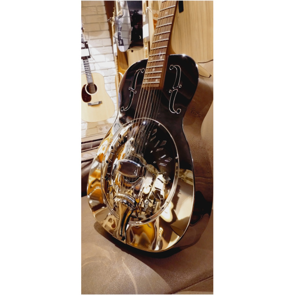 Gitara Epiphone Dobro Hound Dog M-14 Metal Body Nickel - obrazek 2